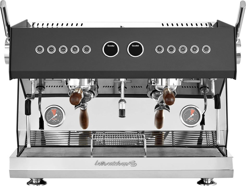 Gemilai G3211 2-Group Commercial Espresso Machine (220v) - Black