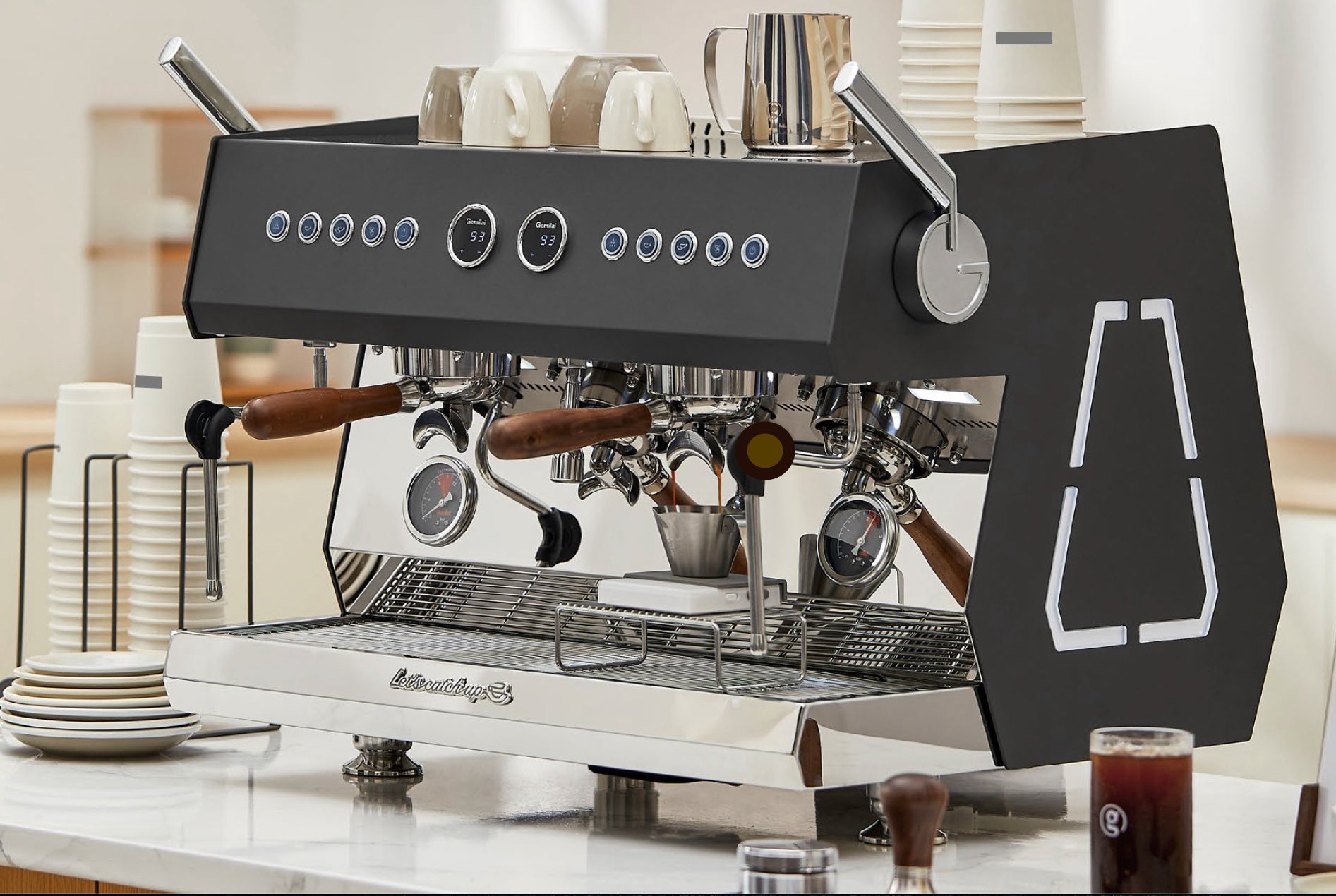Gemilai G3211 2-Group Commercial Espresso Machine (220v)